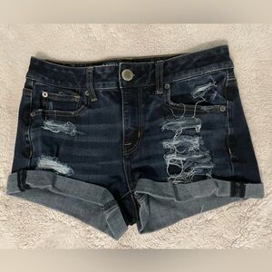 American Eagle Ripped Denim Shorts
